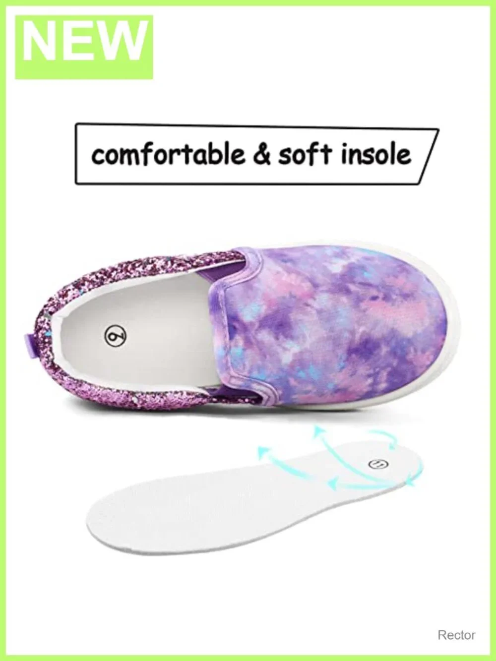 Toddler Slip On Canvas Sneakers for Girls Boys Comfortable Walking Shoes